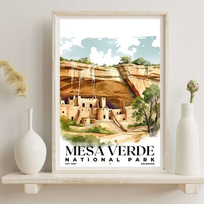 Mesa Verde National Park Poster, Travel Art, Office Poster, Home Decor | S4 - image6